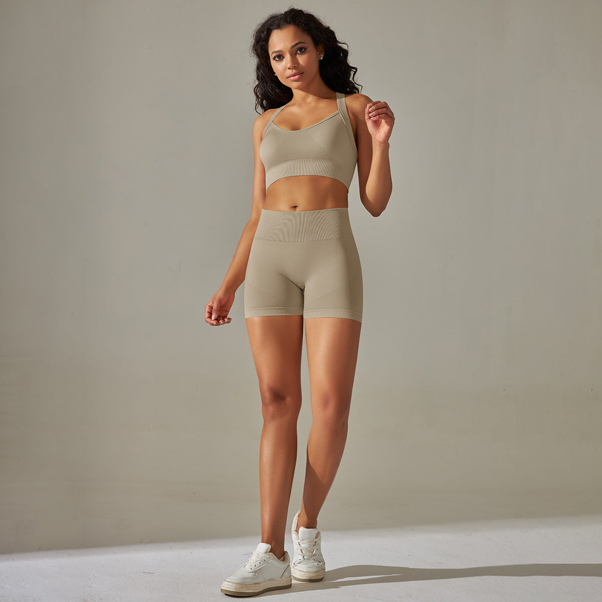 Seamless Back Exercise Bra Suit