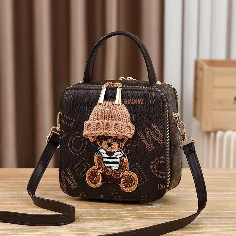 Fashion Portable Bear Box Bag Shoulder