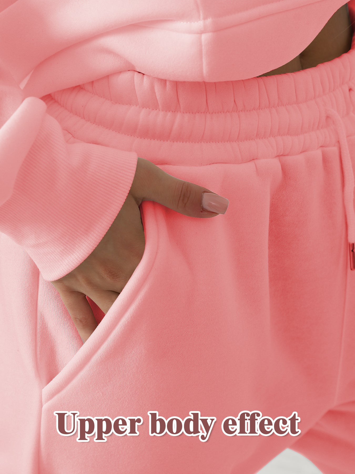 Casual Solid Color Long Sleeved Sweatshirt Set