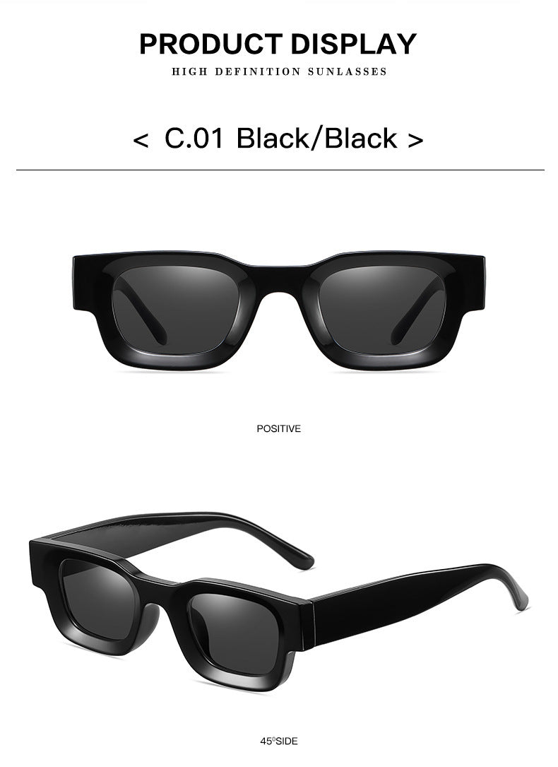 Square Sunglasses Hip Hop Punk Kuzma Polarized