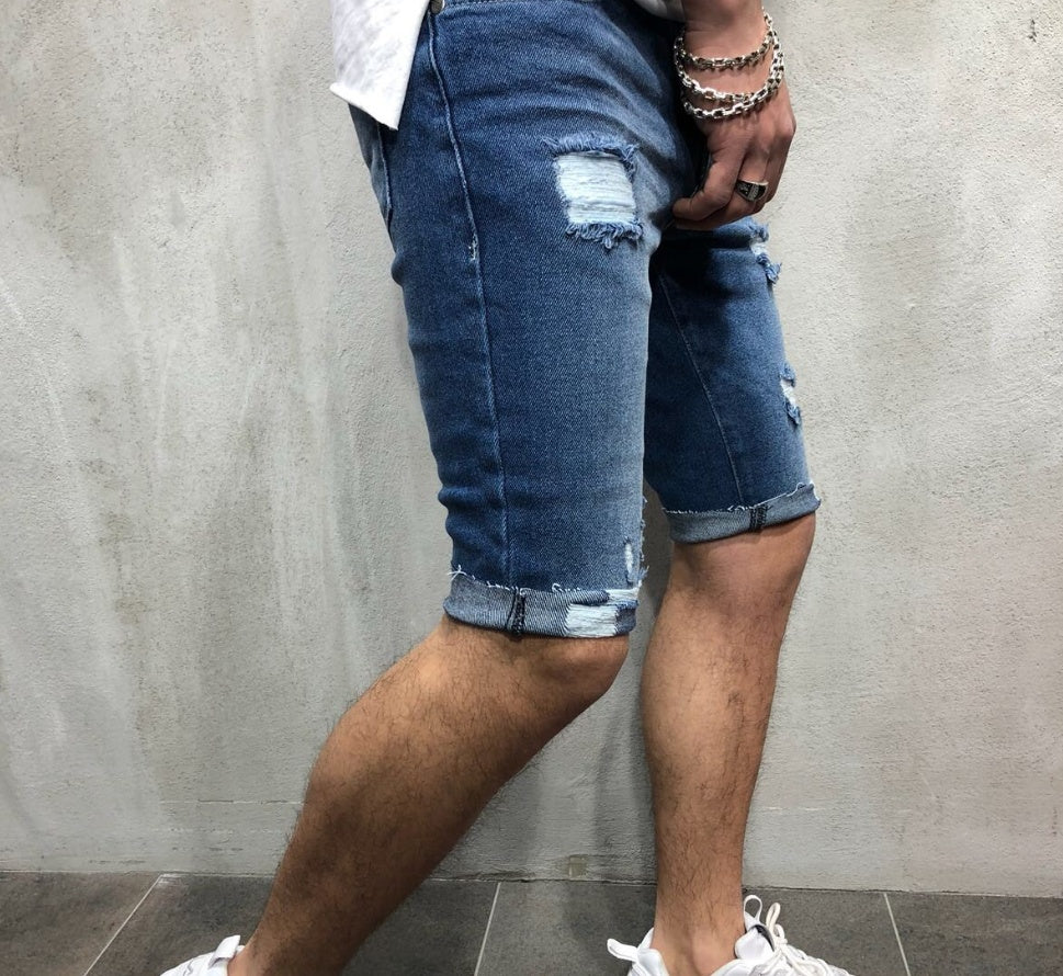 Denim pants, hole, men's pants
