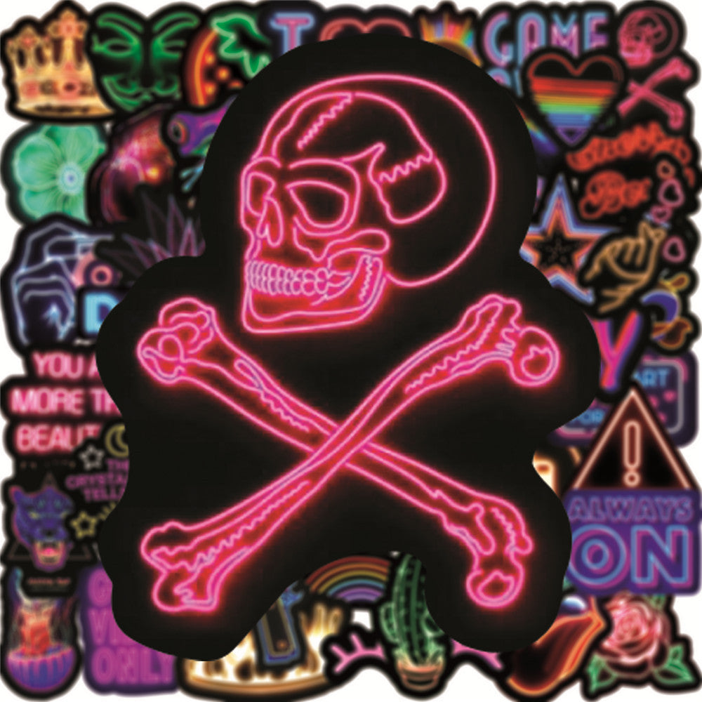 Neon Stickers Waterproof Personality Cartoon