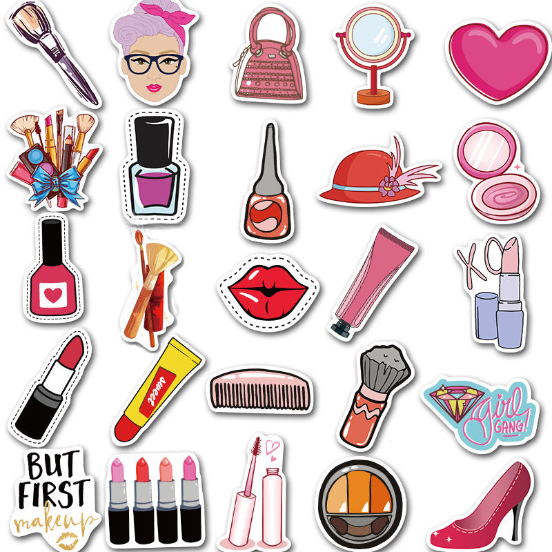 Waterproof 50 Small Pattern Cute Luggage Decoration Stickers
