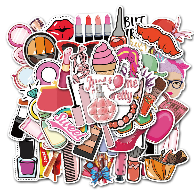Waterproof 50 Small Pattern Cute Luggage Decoration Stickers