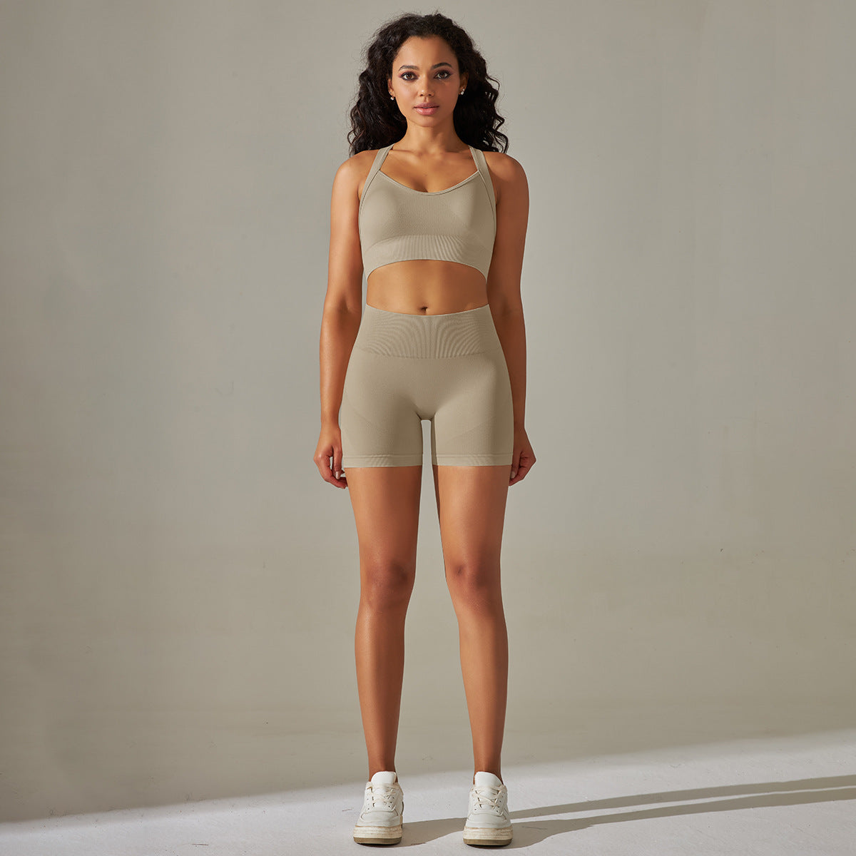 Seamless Back Exercise Bra Suit