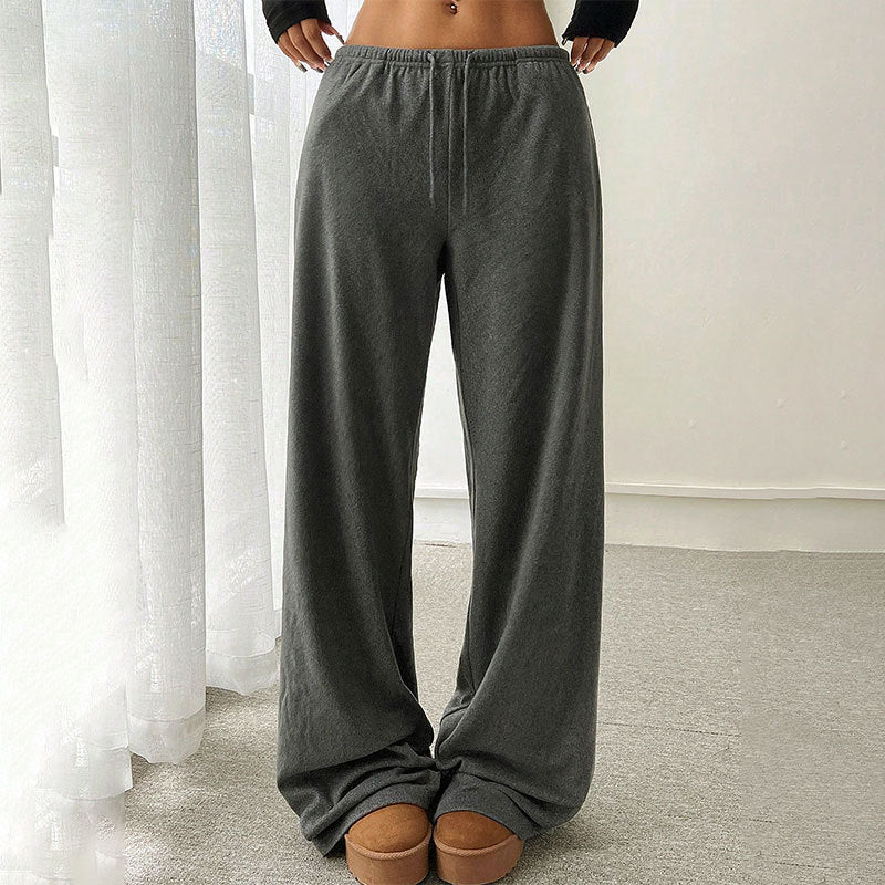 High Waist Drooping Casual Pants Tall