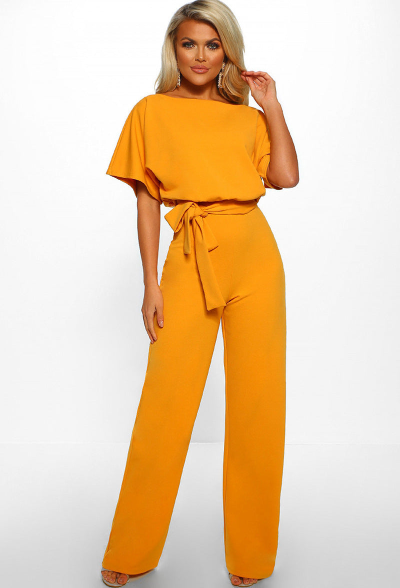 Short-sleeved Women's Jumpsuit