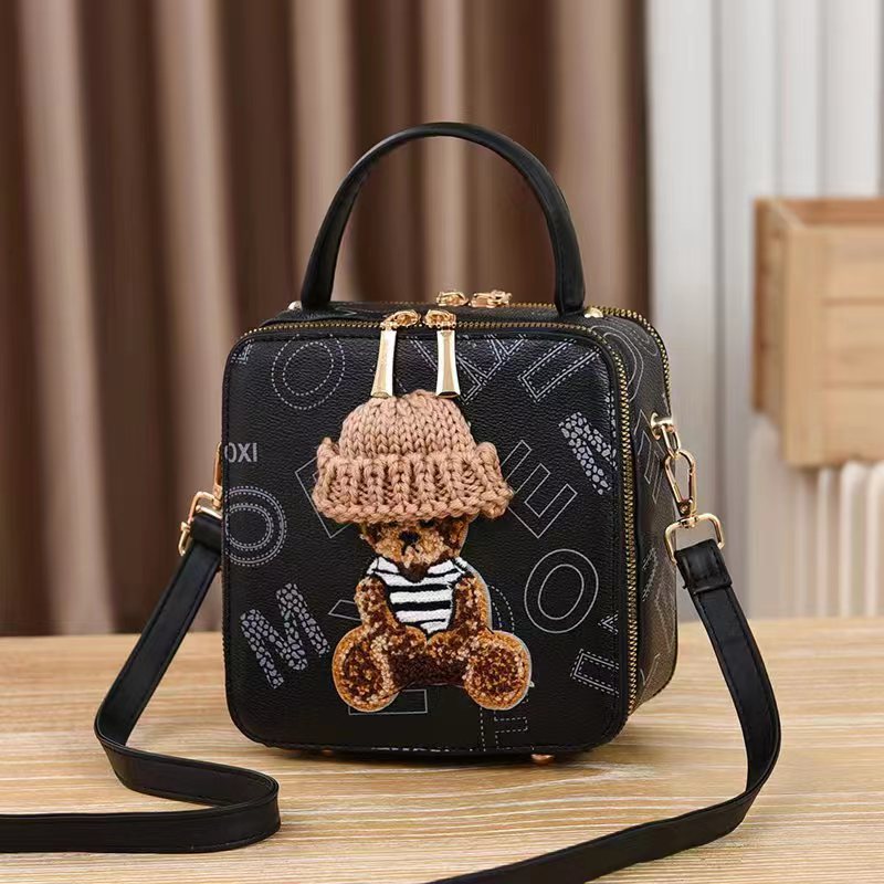 Fashion Portable Bear Box Bag Shoulder