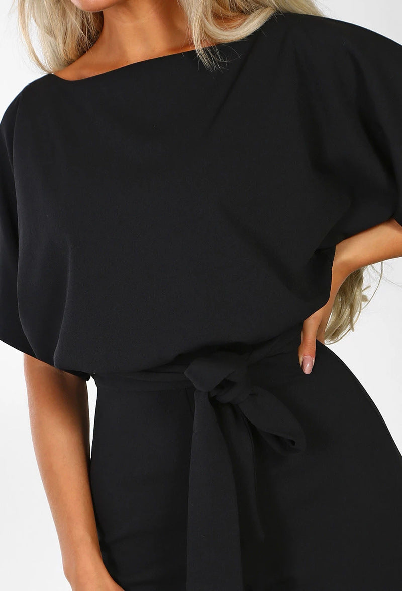 Short-sleeved Women's Jumpsuit