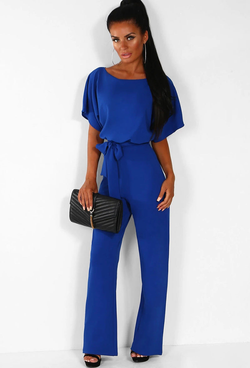 Short-sleeved Women's Jumpsuit