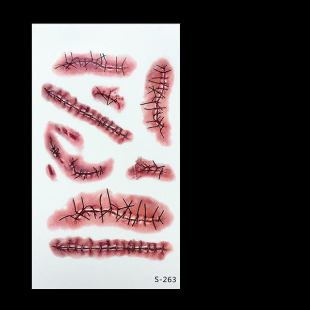 Halloween Wound Tattoo Sticker