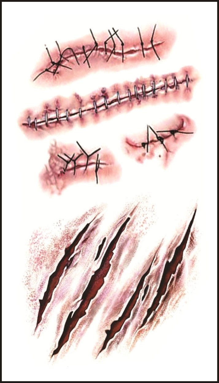 Halloween Wound Tattoo Sticker