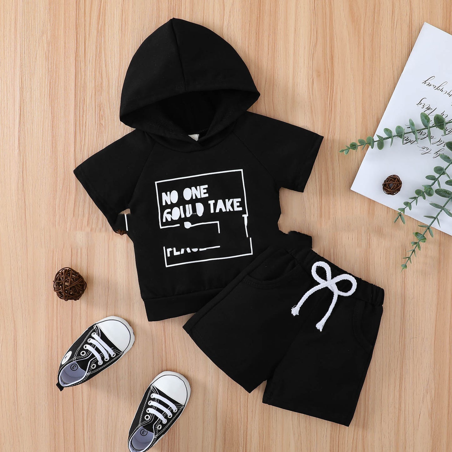 Popular Children's Clothing Fashion Letters Printing Suit