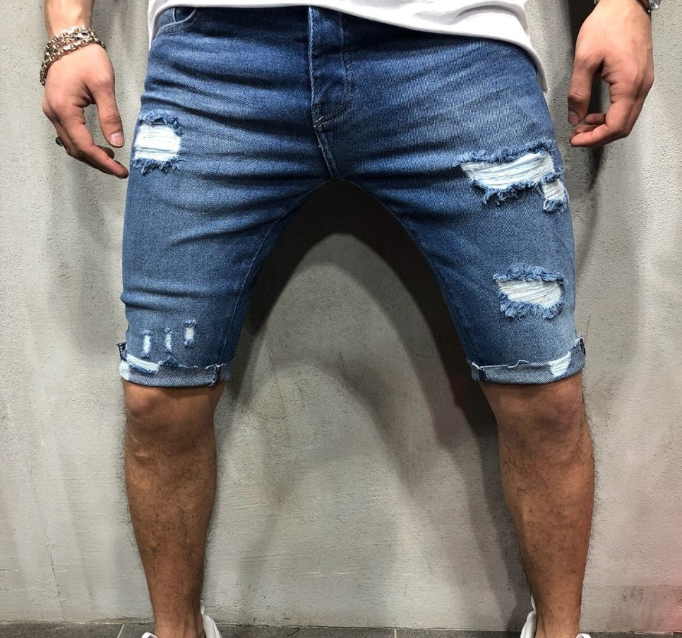 Denim pants, hole, men's pants