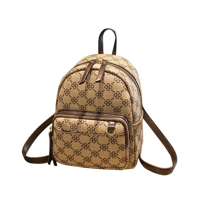 Trendy ladies backpack Printed fashion school bag