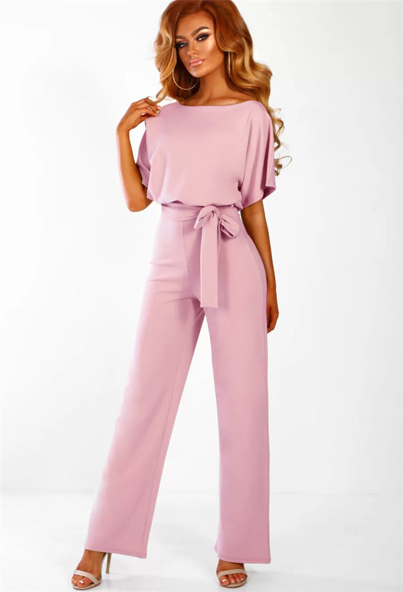 Short-sleeved Women's Jumpsuit