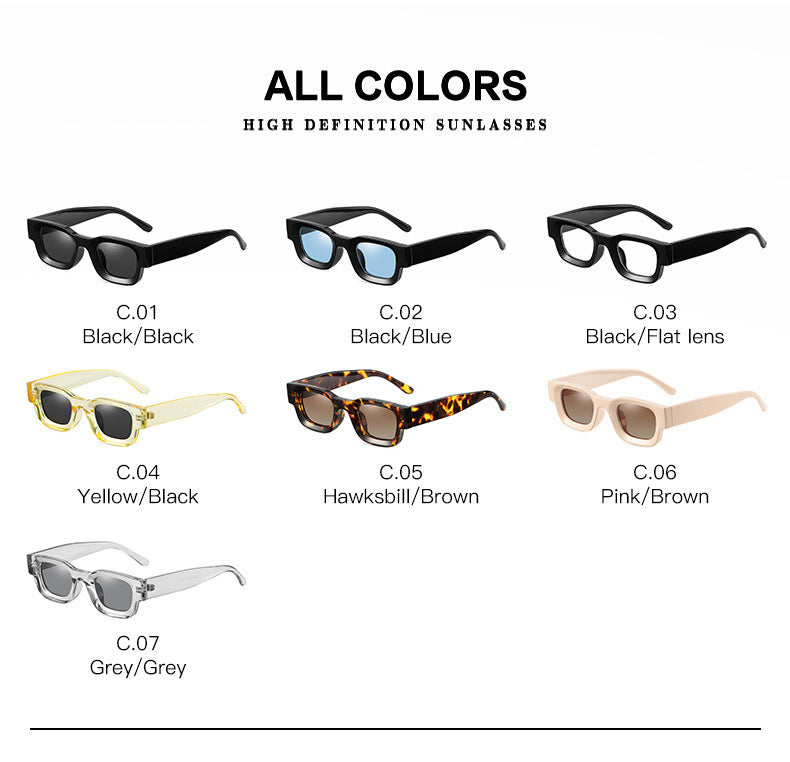 Square Sunglasses Hip Hop Punk Kuzma Polarized