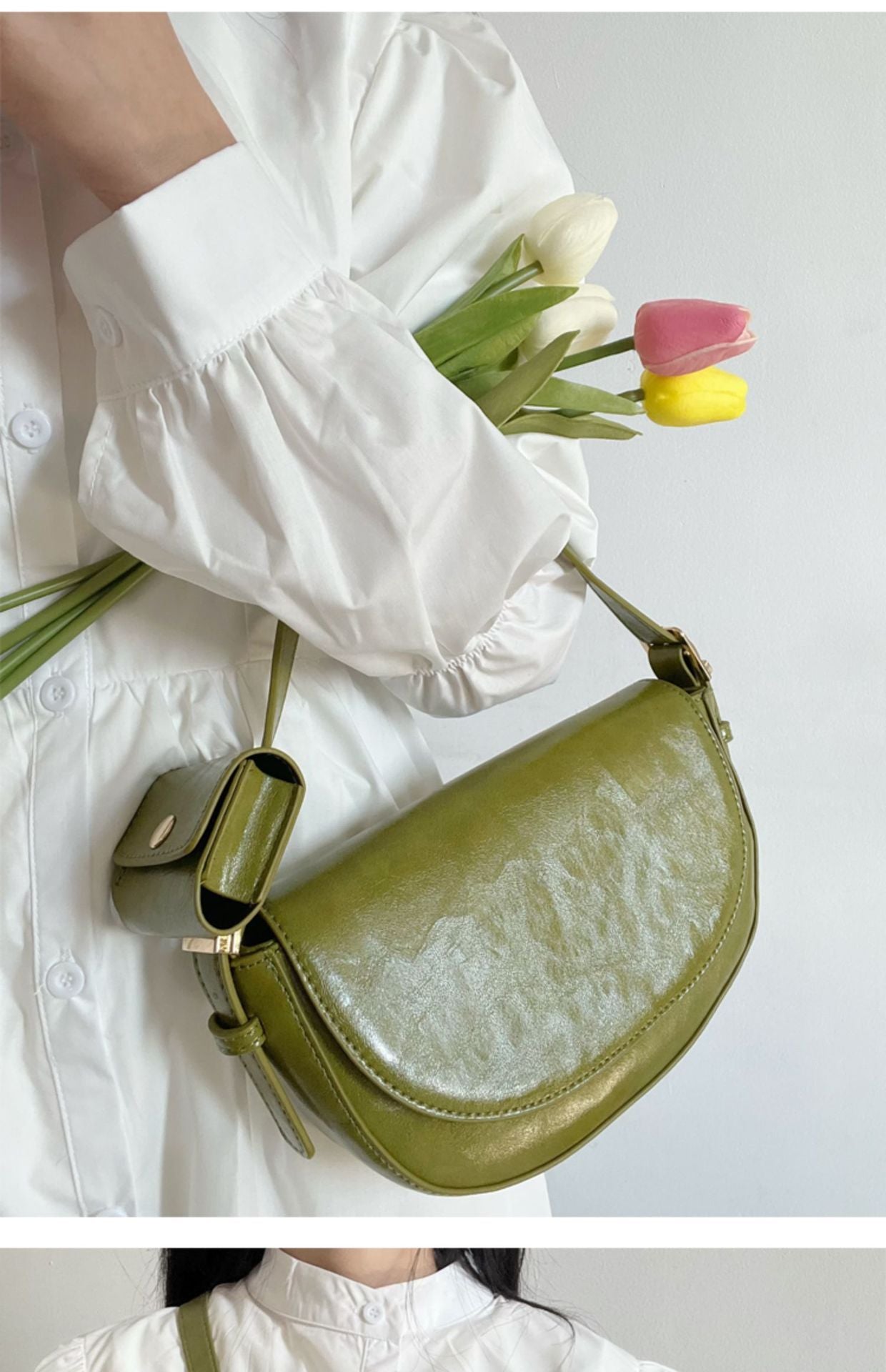 Women's Portable One-shoulder Crossbody Saddle Bag