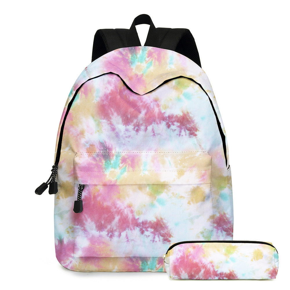Tie dye schoolbag for primary school students