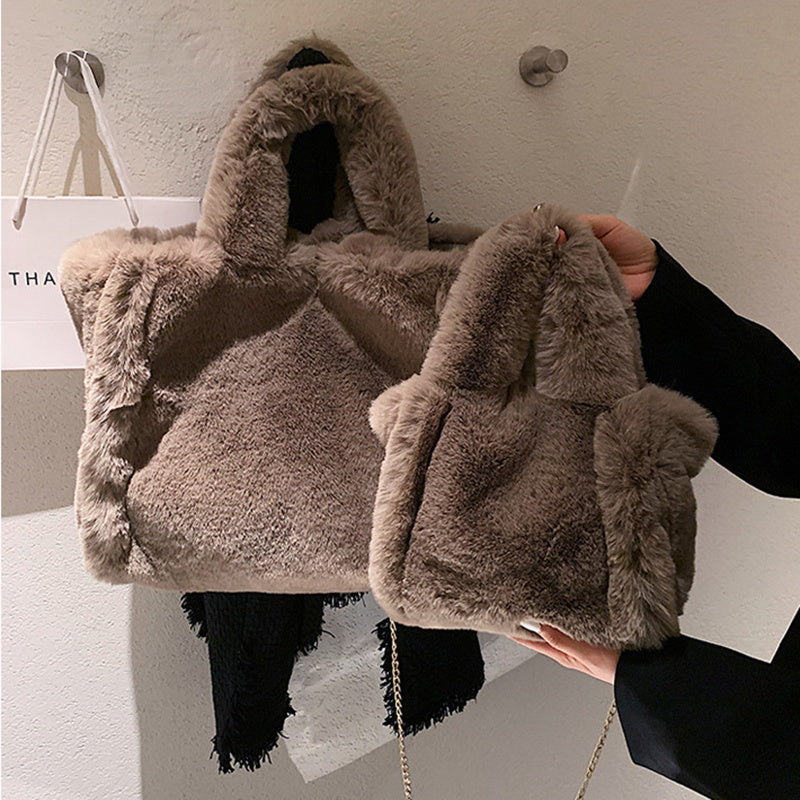 Plush Tote handbag