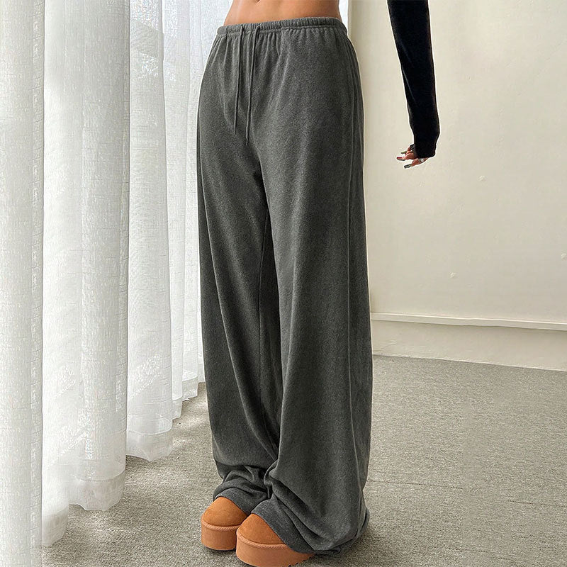 High Waist Drooping Casual Pants Tall