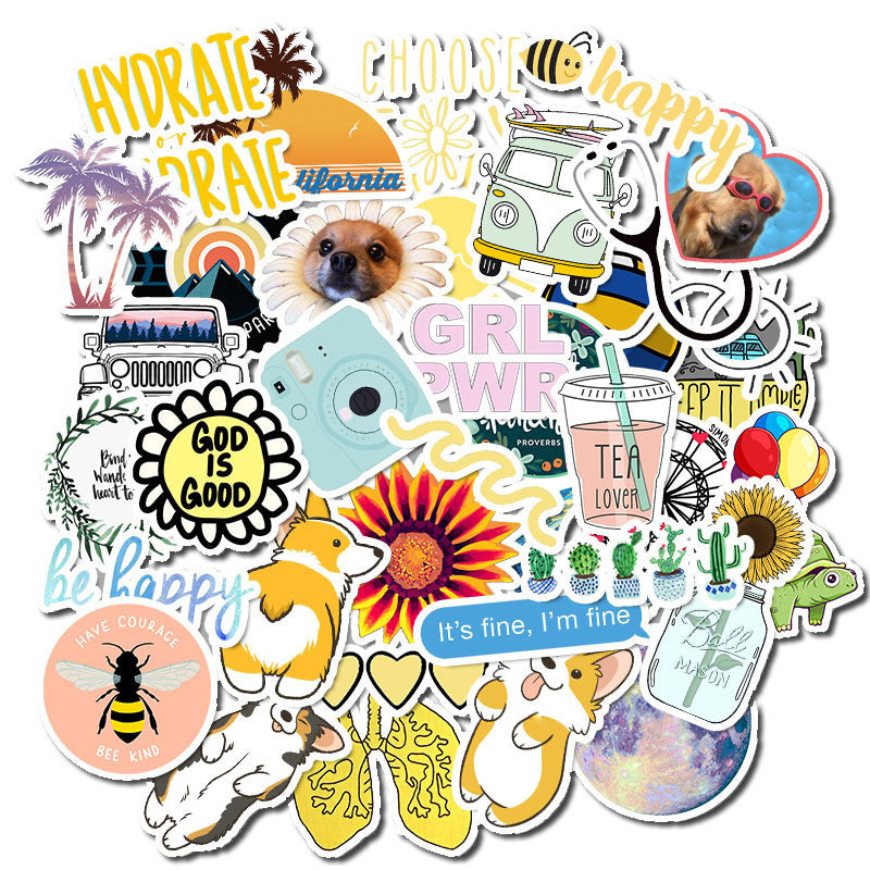 Waterproof Suitcase Sticker Skateboard Sticker