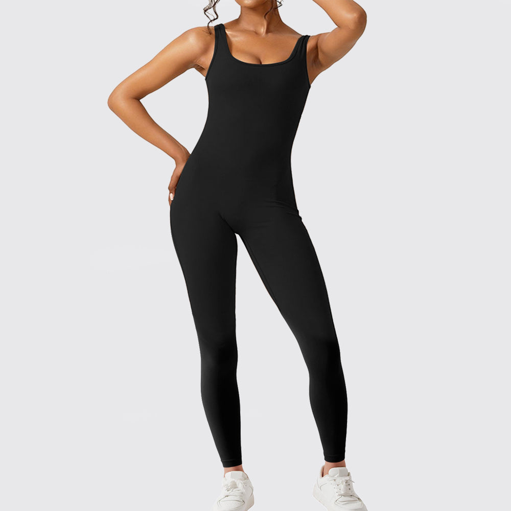 Sleeveless Flare Jumpsuits