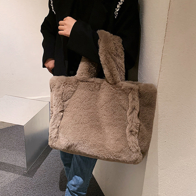 Plush Tote handbag