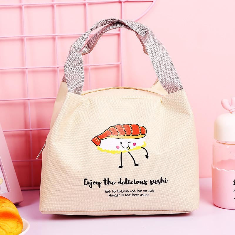 Cute Cartoon Lunch Tote Bag Insulation