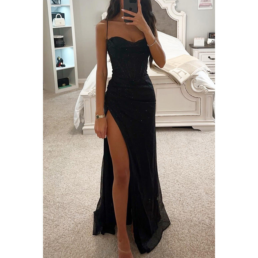Slim Casual Slit Dress