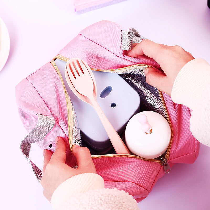 Cute Cartoon Lunch Tote Bag Insulation