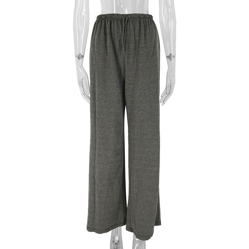 High Waist Drooping Casual Pants Tall