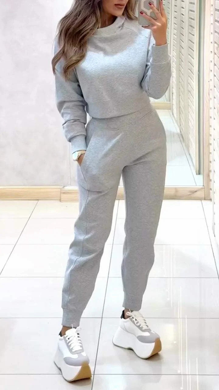 High Collar Slim Fit Long Sleeves suit
