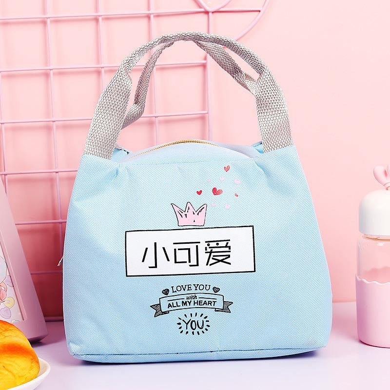 Cute Cartoon Lunch Tote Bag Insulation