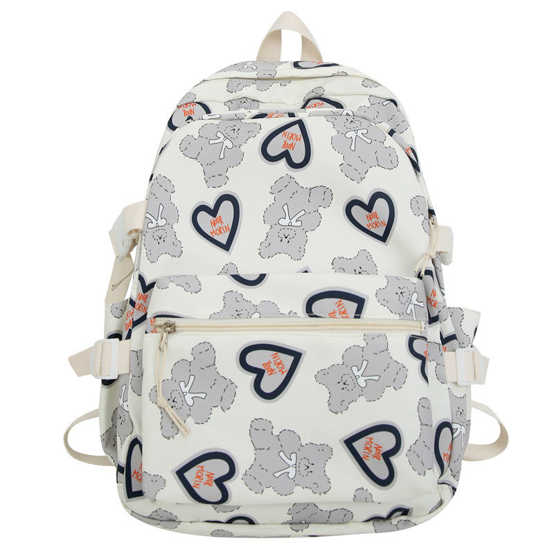 Cute Print High School Student Computer Backpack