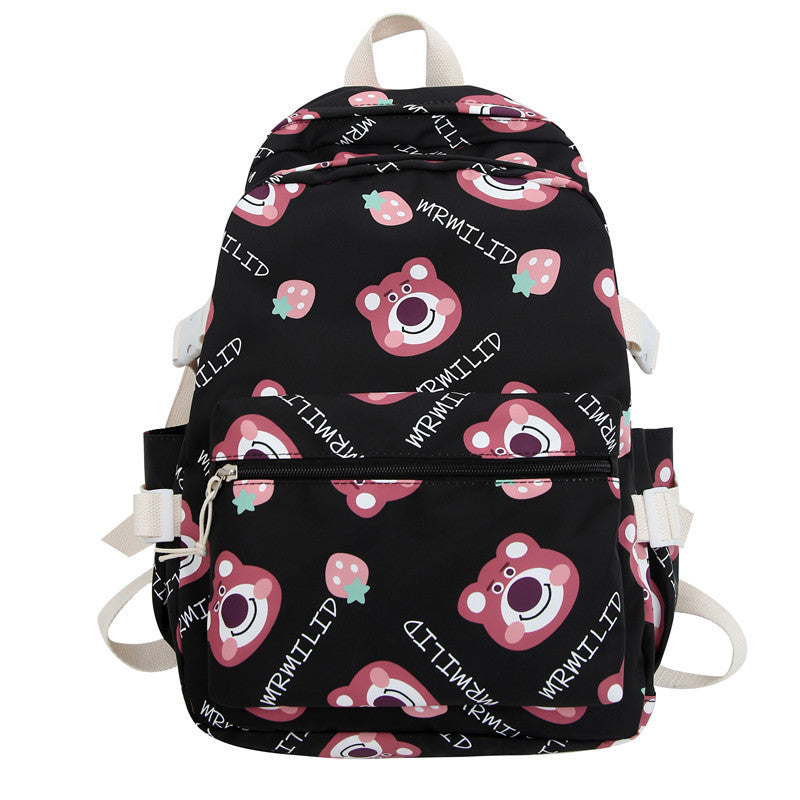 Cute Print High School Student Computer Backpack