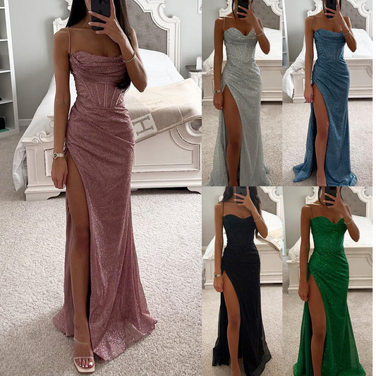 Slim Casual Slit Dress