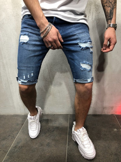 Denim pants, hole, men's pants