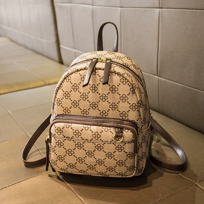 Trendy ladies backpack Printed fashion school bag