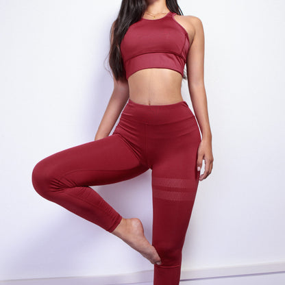Solid Color Fitness Yoga Set