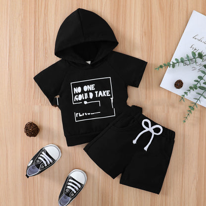 Popular Children's Clothing Fashion Letters Printing Suit