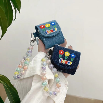 Wireless Bluetooth Earphone Cover Denim