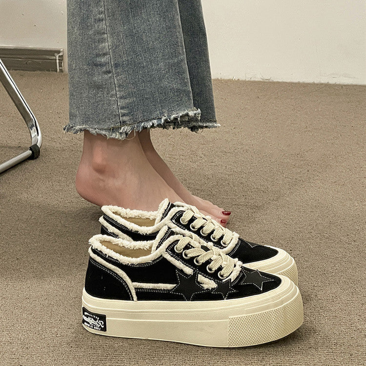 Women's Thick-soled Denim Canvas Shoes