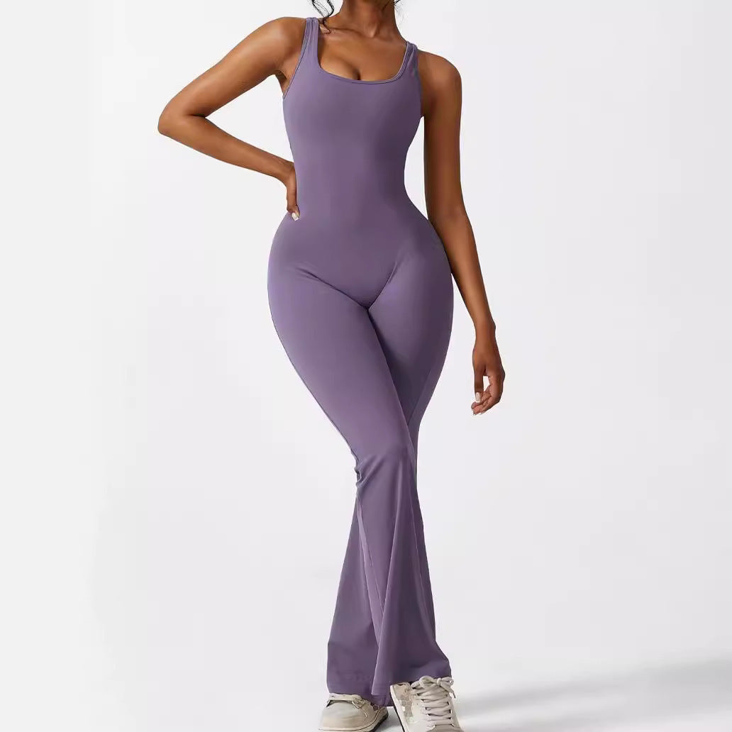 Sleeveless Flare Jumpsuits