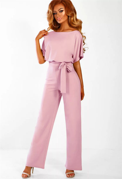 Short-sleeved Women's Jumpsuit