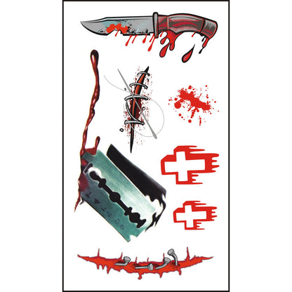 Halloween Wound Tattoo Sticker