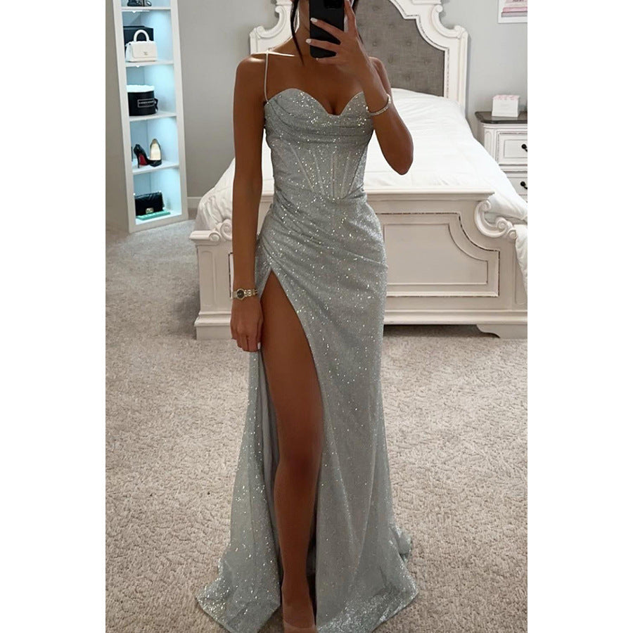 Slim Casual Slit Dress