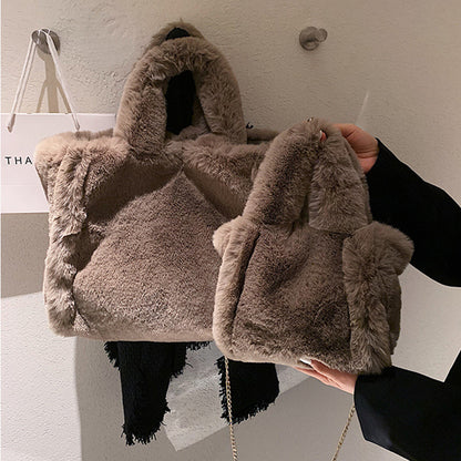 Plush Tote handbag