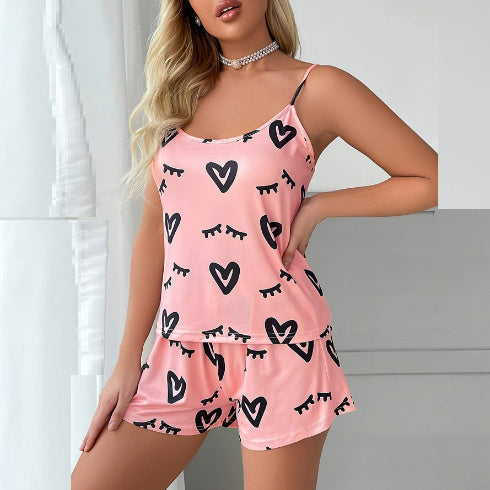 Suspender Shorts Home Wear Suit