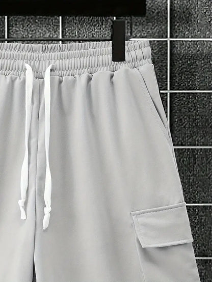 Short Sleeve T-Shirt & Drawstring Shorts 2-piece Set